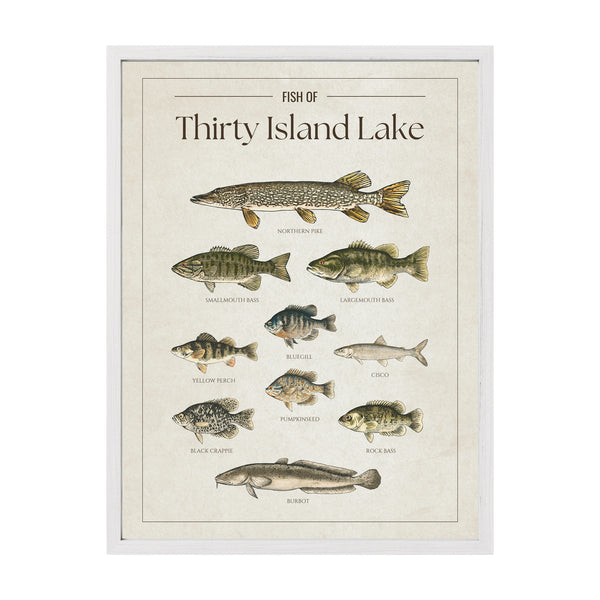 Thirty Island Lake Print