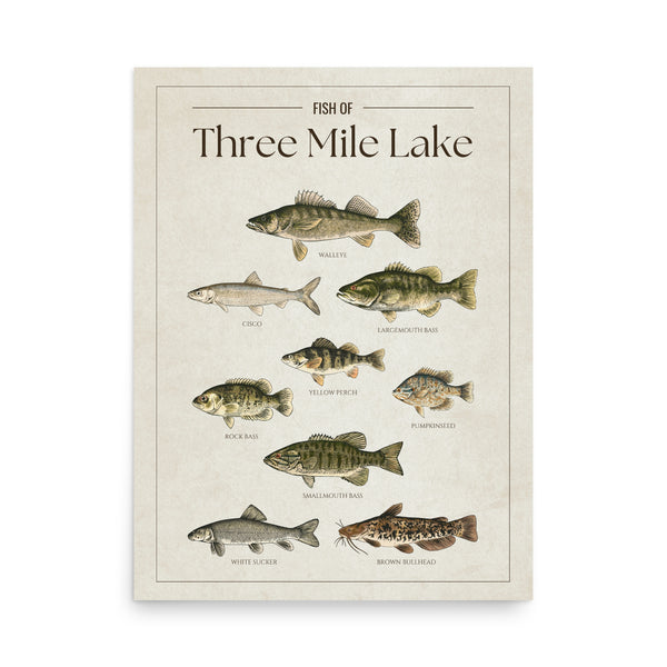 Three Mile Lake Print