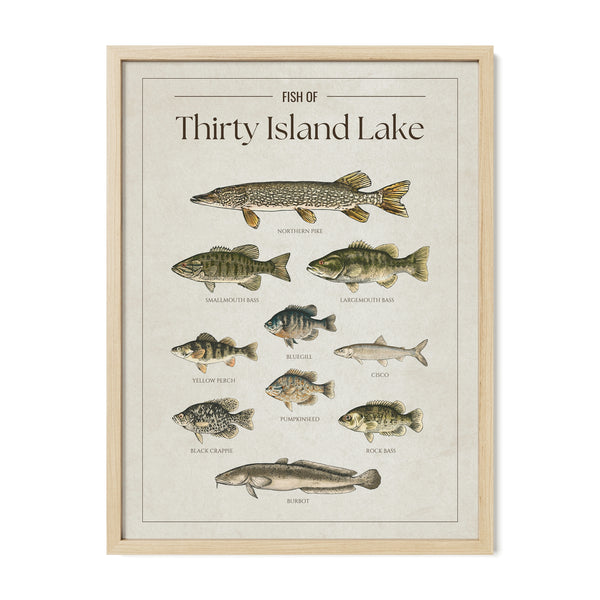 Thirty Island Lake Print
