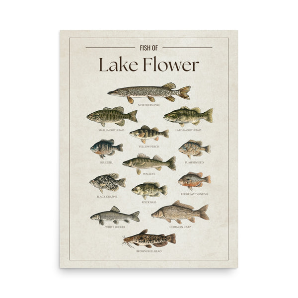 Lake Flower Print