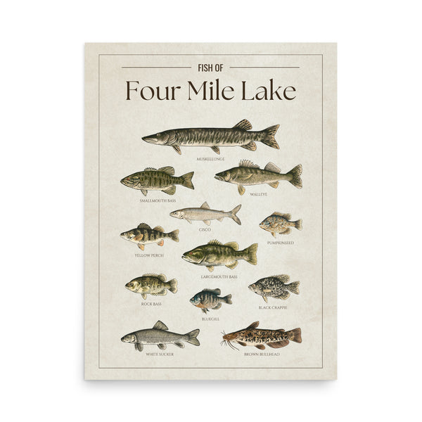 Four Mile Lake Print