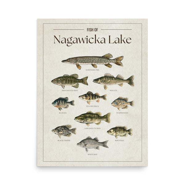 Nagawicka Lake Print
