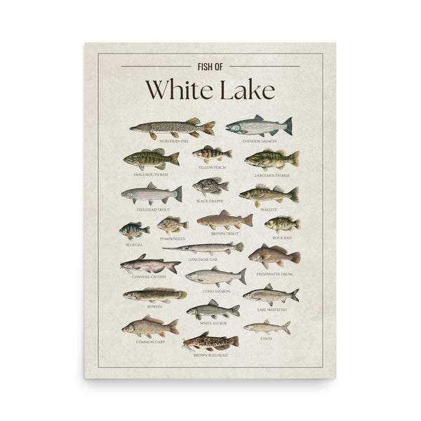 White Lake Print