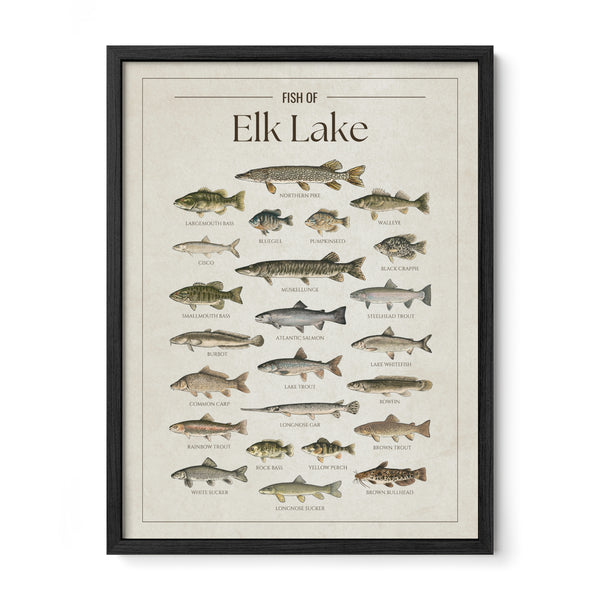 Elk Lake Print