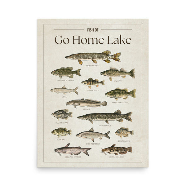Go Home Lake Print