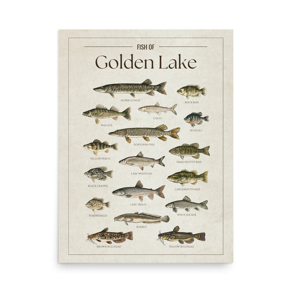 Golden Lake Print