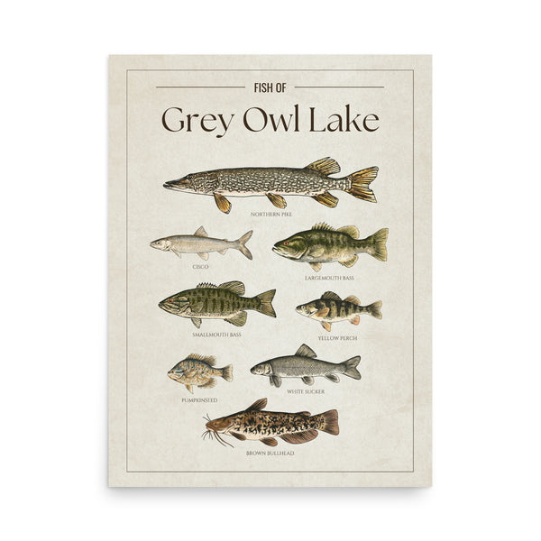 Grey Owl Lake Print