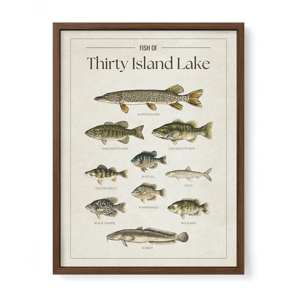 Thirty Island Lake Print
