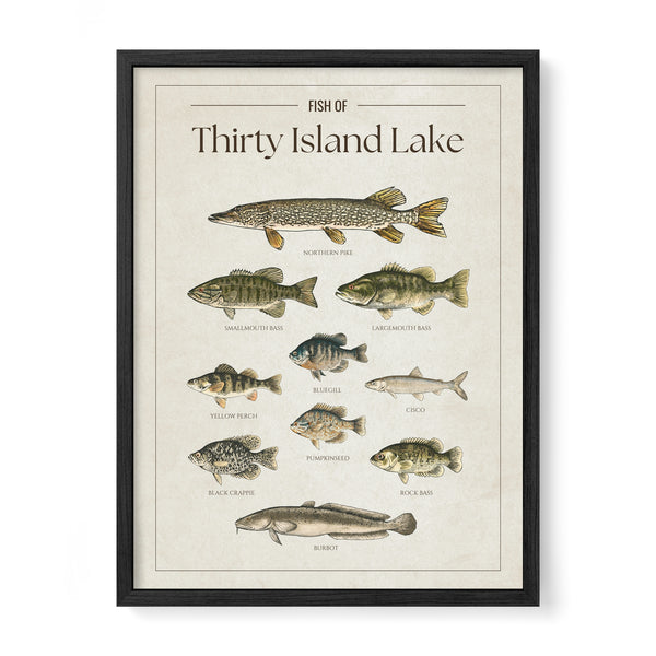 Thirty Island Lake Print