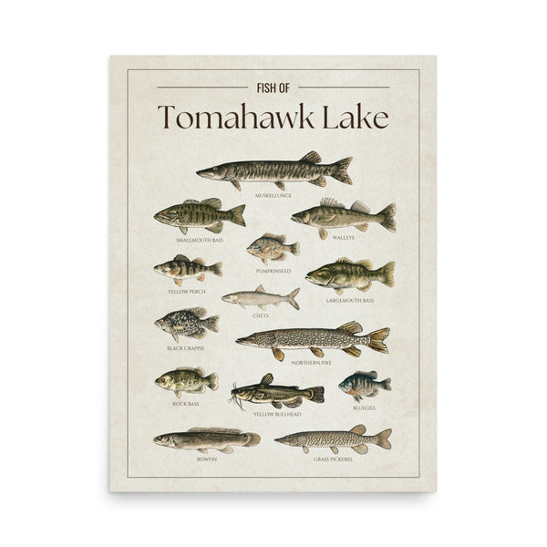 Tomahawk Lake Print