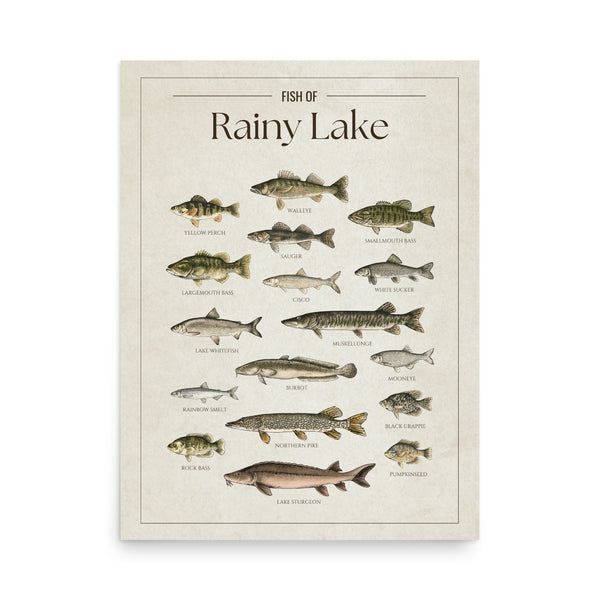 Rainy Lake Print